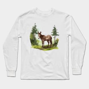 Little Donkey Long Sleeve T-Shirt